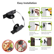 Load image into Gallery viewer, Furniture Straps for Baby Proofing (6 Pack), Child Proofing Metal Furniture Anchors, Secure 400 Pound Falling Furniture Prevention Straps Kids Toddler Pet Furniture Safety Straps Earthquake Resistant

