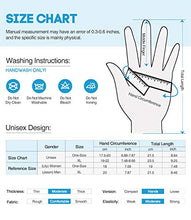 Load image into Gallery viewer, Winter Warm Touchscreen Gloves for Women Men - Triangle Anti-Slip Silicone Gel, Knit Thermal Soft Lining &amp; Elastic Cuff, Driving Motorcycle Cycling Bike Sports Texting Gloves(One-Size, Black)

