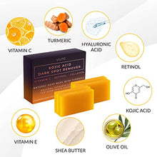 Load image into Gallery viewer, Valitic Kojic Acid Dark Spot Remover Soap Bars with Vitamin C, Retinol, Collagen, Turmeric - Original Japanese Complex Infused with Hyaluronic Acid, Vitamin E, Shea Butter, Castile Olive Oil (4-Pack)
