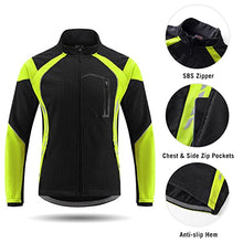 Load image into Gallery viewer, BALEAF Men's Winter Cycling Jackets Cold Weather Bike Pants Thermal Windproof Motorcycle Clothing Set Mountain Biking Yellow M
