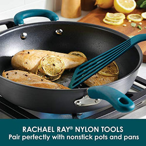 Rachael Ray Gadgets Utensil Kitchen Cooking Tools Set, 6 Piece, Marine Blue