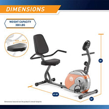 Load image into Gallery viewer, Marcy Recumbent Exercise Bike with Resistance ME-709

