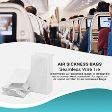 Load image into Gallery viewer, APQ Pack of 1000 Seamless Wire Tie Air Sickness Bags, 4.5 x 2.5 x 8.5 Disposable Vomit Bags 4 1/2 x 2 1/2 x 8 1/2. Polyethylene Gusseted Bags 3 mil. Ideal for Industrial, Health Applications.

