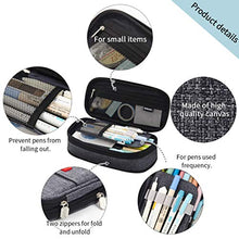 Load image into Gallery viewer, EASTHILL Big Capacity Pencil Pen Case Office College School Large Storage High Capacity Bag Pouch Holder Box Organizer Blue New Arrival(Black)
