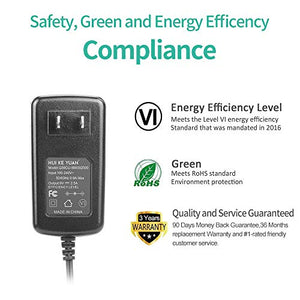 HKY 9V 2.5A Universal Charger, AC to DC, 2.1mmX5.5mm (5.5x2.5/2.5x0.7/3.5x1.35/4.0x1.7/4.8x1.7/5.5x1.7mm) Barrel Plug, AC 100-240V Converter Adapter DC 9V 2.5A(0.5A,1A,1.5A,2A) Power Supply Cord