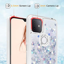 Load image into Gallery viewer, Dzxouui for T-Mobile Revvl 4 Plus Case,TCL Revvl 4 Plus Case(Not Fit Revvl 5G) Girls Women TPU Clear Cover Moving Quicksand Glitter Protective Cute Phone Cases for T-Mobile Revvl 4 Plus(Silver)
