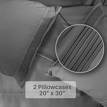 Load image into Gallery viewer, Secura Everyday Luxury Queen Bed Sheet Set 4 Piece - Soft Microfiber 1800 Thread Count 16" Deep Pocket Sheet Sets - Hypoallergenic, Wrinkle &amp; Fade Resistant (Gray)
