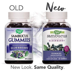Nature's Way Sambucus Elderberry Gummies, 60 Gummies (2-Pack)
