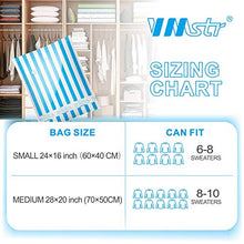 Load image into Gallery viewer, VMSTR Travel Vacuum Storage Bags with Electric Pump, Medium Small Space Saver Bags for Travel and Home Use
