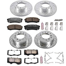 Load image into Gallery viewer, Power Stop K138-36 Front and Rear Z36 Truck &amp; Tow Brake Kit, Carbon Fiber Ceramic Brake Pads and Drilled/Slotted Brake Rotors

