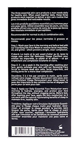 Load image into Gallery viewer, Brickell Men's Daily Advanced Face Care Routine I, Gel Facial Cleanser Wash, Face Scrub, Face Moisturizer Lotion, Natural and Organic, Scented