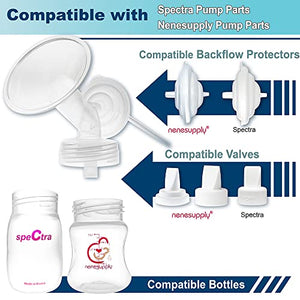 Nenesupply 19mm 2 pc Flanges Compatible with Spectra S2 Spectra S1 9 Plus Breastpumps Replacement to Spectra Pump Parts and Spectra Flange. Compatible with Spectra S2 Parts and Spectra Accessories