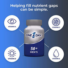 Load image into Gallery viewer, One A Day Men’s 50+ Multivitamins, Supplement with Vitamin A, Vitamin C, Vitamin D, Vitamin E and Zinc for Immune Health Support*, Calcium &amp; more, 175 count
