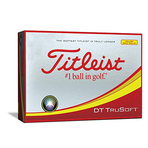 Titleist DT TruSoft Golf Balls, Yellow (One Dozen)