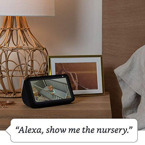 Certified Refurbished Echo Show 5 (1st Gen, 2019 release) – Compact smart display with Alexa - Charcoal
