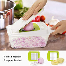 Load image into Gallery viewer, Aieruma Vegetable Chopper, 16 in 1 Onion Chopper Food Cutter, with Handheld Spiralizer Vegetable Slicer, Veggie Spiral Cutter, (BPA free) Heavy Duty Multi Vegetable-Fruit-Cheese-Dicer-Kitchen Cuttert
