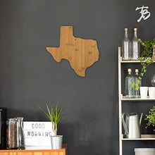 Load image into Gallery viewer, Totally Bamboo Texas State Shaped Bamboo Serving &amp; Cutting Board
