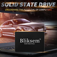 Load image into Gallery viewer, Bliksem ssd 128gb 2.5″7mm SATA III 6Gb/s 3D NAND Internal Solid State Hard Drive Up to 500Mb/s Solid State Drive (Black 128GB)
