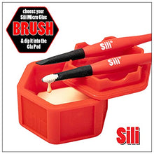 Load image into Gallery viewer, Sili Glue Kit with 2 Silicone Brushes • Sili Tray and Sili Comb/Squeegee Along with The Sili Glue Pod and 3 Pack of Sili Micro Glue Brushes
