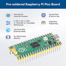 Load image into Gallery viewer, SunFounder Raspberry Pi Pico Starter Kit with 40 Projects Online Tutorials, MicroPython C Piper Make Code, One-Stop Learning Electronics and Programming for Raspberry Pi Arduino Beginners &amp; Experts
