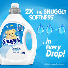 Load image into Gallery viewer, Snuggle Liquid Fabric Softener, Dye Free for Sensitive Skin, 2X Concentrated, 200 Loads
