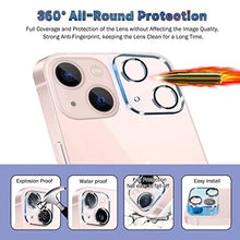 Load image into Gallery viewer, QHOHQ 3 Pack Screen Protector Designed for iPhone 13 6.1 Inch with 3 Packs Camera Lens Protector, Ultra HD Full Screen Tempered Glass, 9H Hardness, Scratch Resistant, Easy Install - Case Friendly
