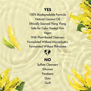 Love Beauty And Planet Hope and Hair Repair Sulfate-Free Shampoo for Split Ends and Damaged Hair Coconut Oil & Ylang Ylang Vegan Hair Repair Treatment 13.5 oz