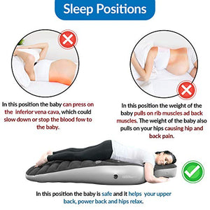 A Pregnancy Pillow by Cozy Bump– The Best Pregnancy Pillow for Sleeping Prone, Pregnancy Body Pillow, Maternity Pillow, Pregnancy Bed, Pregnancy Gifts, Prone Pillow