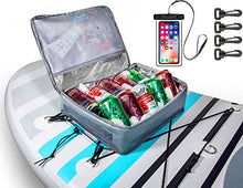 Load image into Gallery viewer, SUP-NOW Stand Up Paddle Board Cooler Water Resistant Paddleboard Accessory Deck Bag w/Mesh Top (Gray)
