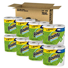 Load image into Gallery viewer, Bounty Quick-Size Paper Towels, White, 16 Family Rolls = 40 Regular Rolls
