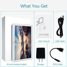 Load image into Gallery viewer, Android Tablet 10 Inch, 5G WiFi Tablet, 16 GB Storage, GMS Certified, Android 8.1 Go, Dual Camera, Bluetooth, GPS, OTG - Silver
