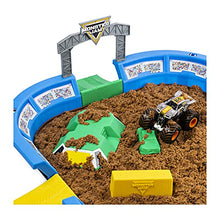 Load image into Gallery viewer, Monster Jam, Monster Dirt Arena 24-Inch Playset with 2lbs of Monster Dirt and Exclusive 1:64 Scale Die-Cast Monster Jam Truck
