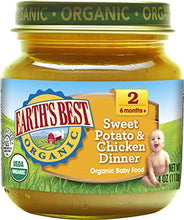 Load image into Gallery viewer, Earth's Best Organic Stage 2 Baby Food, Sweet Potato and Chicken Dinner, 4 oz. Jar
