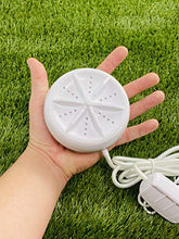 Load image into Gallery viewer, Mini Washing Machine - Portable Ultrasonic Waves, Bi Directional Rotating Compact Turbine, Bubbler- Sterilizes and Removes Dirt, Turbo Washer for Travel, Business, Apartment, Personal Laundry, 
