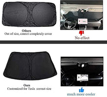 Load image into Gallery viewer, Chirano Front Windshield Sunshade &amp; Lifting Jack Pad Specially Designed for Tesla Model 3/ Model Y
