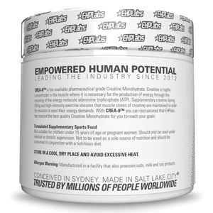 EHPlabs CREA-8 Creatine Monohydrate Powder - Creatine Powder for Building Lean Muscle Mass, Improves Strength & Power, Supports Brain Health - 100 Servings (500g)
