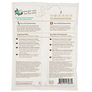 Curl Rehab Length Retention/Strength Dual Treatment, Rice Water Sealing Oil Treatment & Anti-Breakage Mask, 4.8 Oz Packette, 6 Count
