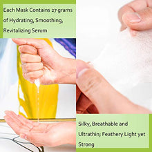 Load image into Gallery viewer, RITIO Hydrating Facial Mask Tencel Sheet Masks for SPA Treatment &amp; Anti-Aging (Set of 6) Silky Tencel Lyocell Masks to Achieve Skin &amp; Antioxidant Protection - Facial Mask for Women &amp; Men
