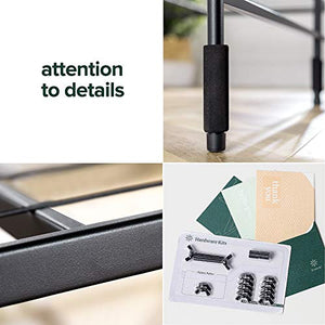 ZINUS SmartBase Tool-Free Assembly Mattress Foundation / 14 Inch Metal Platform Bed Frame / No Box Spring Needed / Sturdy Steel Frame / Underbed Storage, Black, Twin, Regular