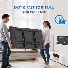 Load image into Gallery viewer, Tilting TV Wall Mount Bracket Low Profile for Most 23-55 Inch LED, LCD, OLED, Plasma Flat Screen TVs with VESA 400x400mm Weight up to 115lbs by PERLESMITH, Black
