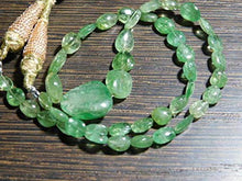 Load image into Gallery viewer, BEADS GEMSTONE 98 carat-AA-Tsavorite Smooth BIG Nuggets- 14.50 Inch Long Strand -Stones measure- 6-17mm Code-HIGH-7949
