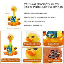 Load image into Gallery viewer, LUKETURE Dancing Duck, Duck Toy, Talking Toy Repeats What You Say, Dancing Singing Duck Plush, Electric Funny Duck Stuffed Animal for Baby Toys, Easter Gifts for Infants
