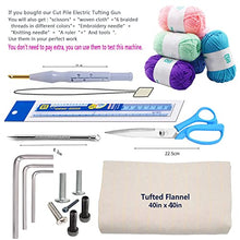 Load image into Gallery viewer, BLBO Tufting Gun,Cut Pile and Loop Pile 2in1 Dual-Use rug gun rug making kit,Embroidery Machine punch needle kit DIY Efficient Hand-Held Knitting Machine 5-45 Stitches/Sec(Tufting Gun kit Adjustable)
