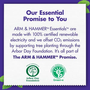 Arm & Hammer Essentials Whiten & Strengthen Fluoride Toothpaste, 100% Natural Baking Soda, Fresh Mint, 4.3 Oz (Pack of 4)