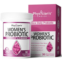 Load image into Gallery viewer, Prebiotics &amp; Probiotics for Women - Clinically Proven ProCran - Organic Prebiotics, 50 Billion CFU, D-Mannose &amp; Cranberry for Digestive, Immune, Feminine Health, Soy &amp; Dairy Free, 30 Vegan Capsules
