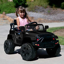 Load image into Gallery viewer, Best Choice Products 12V Kids Ride On Truck Car w/Parent Remote Control, Spring Suspension, LED Lights, AUX Port - Black
