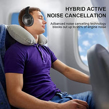 Load image into Gallery viewer, Active Noise Canceling Headphones Bluetooth5.0 Headphones On-Ear with Mic, 40mm Driver Deep HiFi Bass Wireless Wired Headsets 30 Hours Playtime for Travel, Online Class Black
