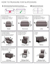 Load image into Gallery viewer, SureFit Home Décor SF13961 Cotton Duck Fabric Folding Chair Cover, Relaxed Fit, Machine Washable, One Piece, Natural Color
