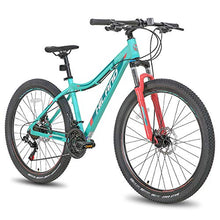 Load image into Gallery viewer, Hiland 27.5 Inch Mountain Bike 24Speed MTB Bicycle for Women 16.5 Inch with Suspension Fork Urban Commuter City Bicycle Mint Green
