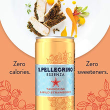 Load image into Gallery viewer, S.Pellegrino Essenza Tangerine &amp; Wild Strawberry Flavored Mineral Water, 11.2 Fluid Ounce (Pack of 8)
